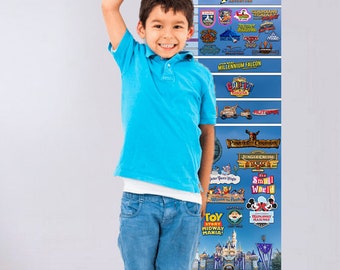 Disneyland and Disney California Adventure Ride Height Requirements Poster and Growth Chart Waterproof & Tear Resistant FREE SHIPPING!!!