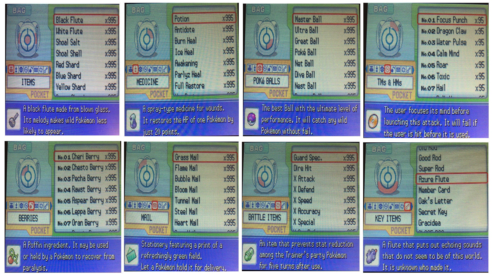 Unlocked Pokemon Platinum Complete Shiny Pokedex Max Items 