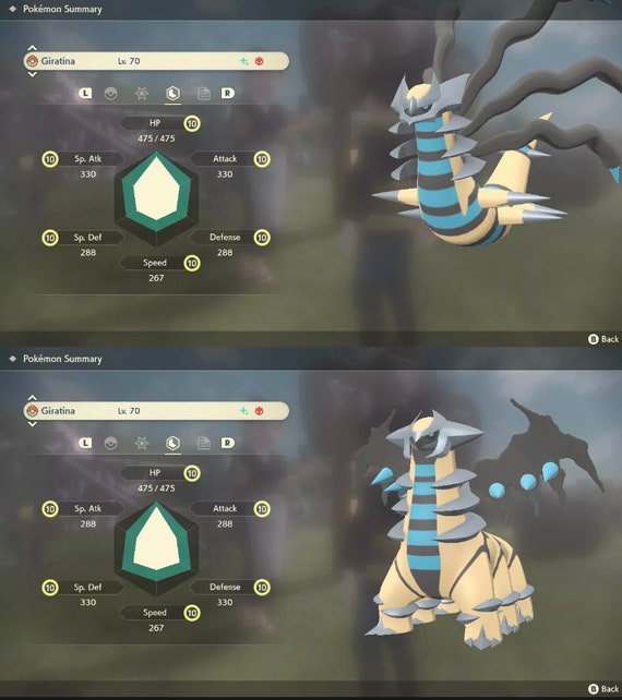 Shiny Giratina Pokemon Legends Arceus | Max Stats