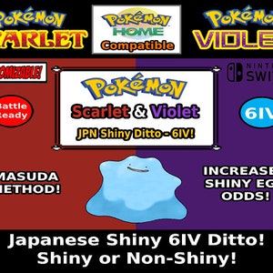 NEW BRILLIANT DIAMOND AND SHINING PEARL 6IV SHINY MASUDA DITTO + DESTINY  KNOT