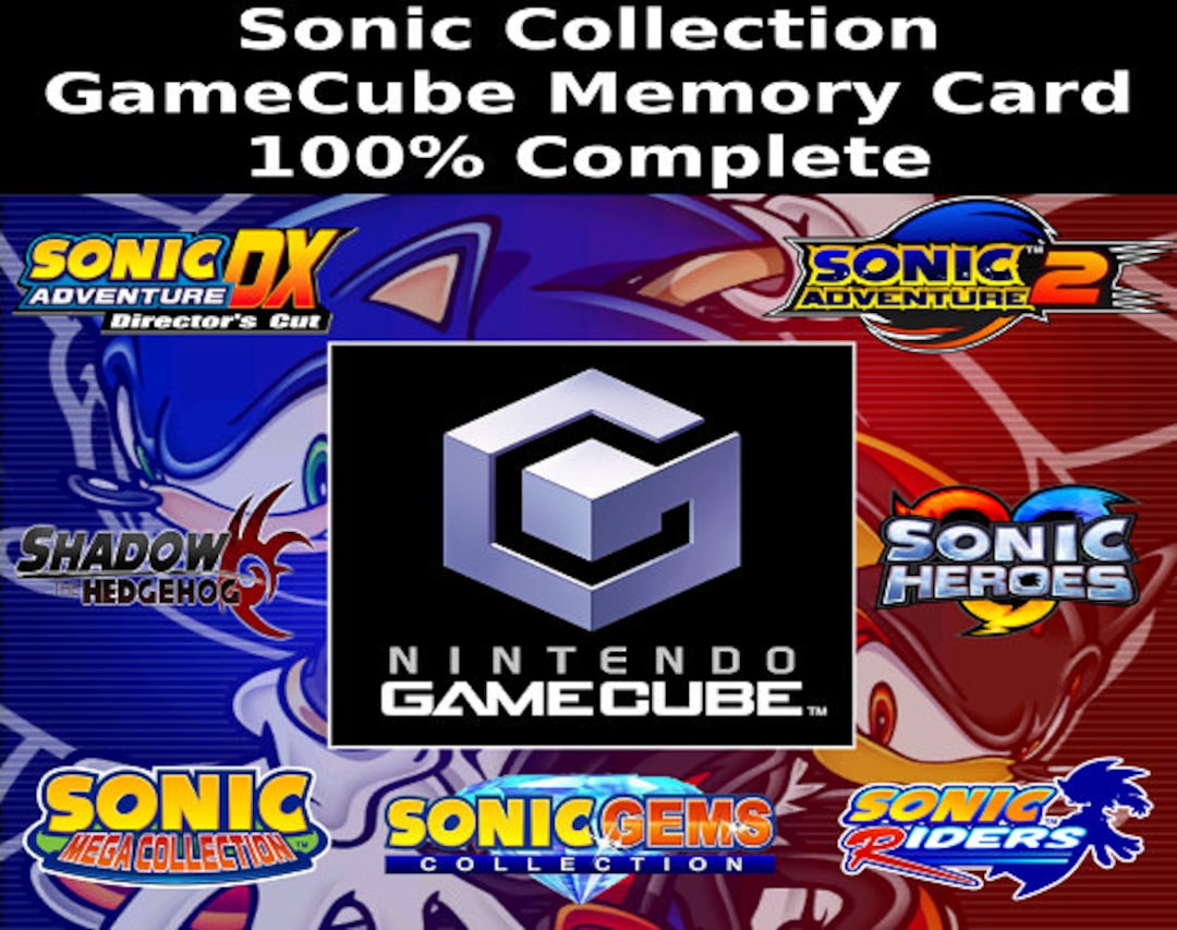 Sonic the Hedgehog Gamecube Unlocked Save Collection 16MB -  Israel