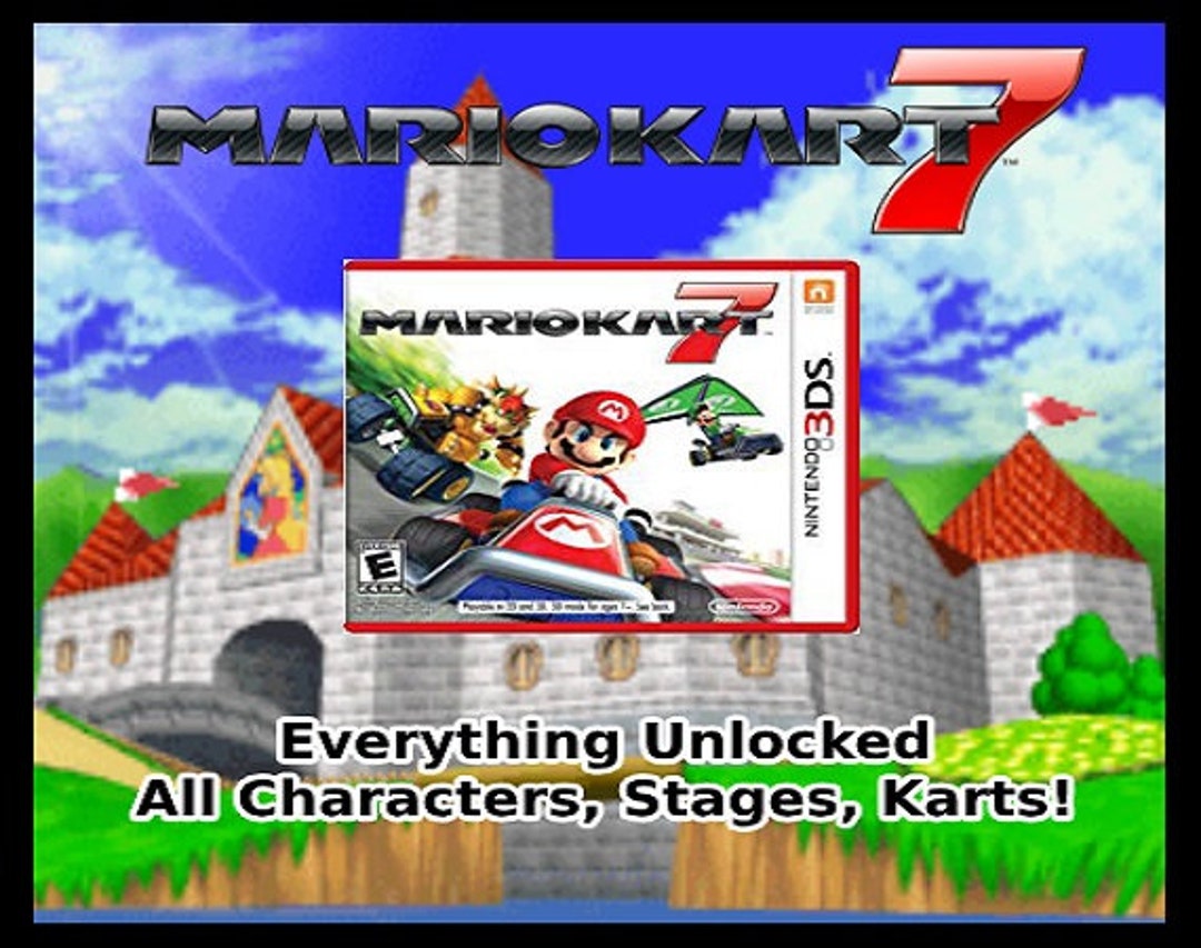 Unlocked Mario Kart 7 3DS All Characters, Stages, & Karts 3DS Etsy