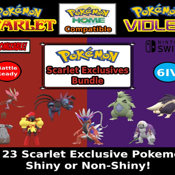 Scarlet Exclusives Bundle | Pokemon Scarlet Violet | Fast Delivery!