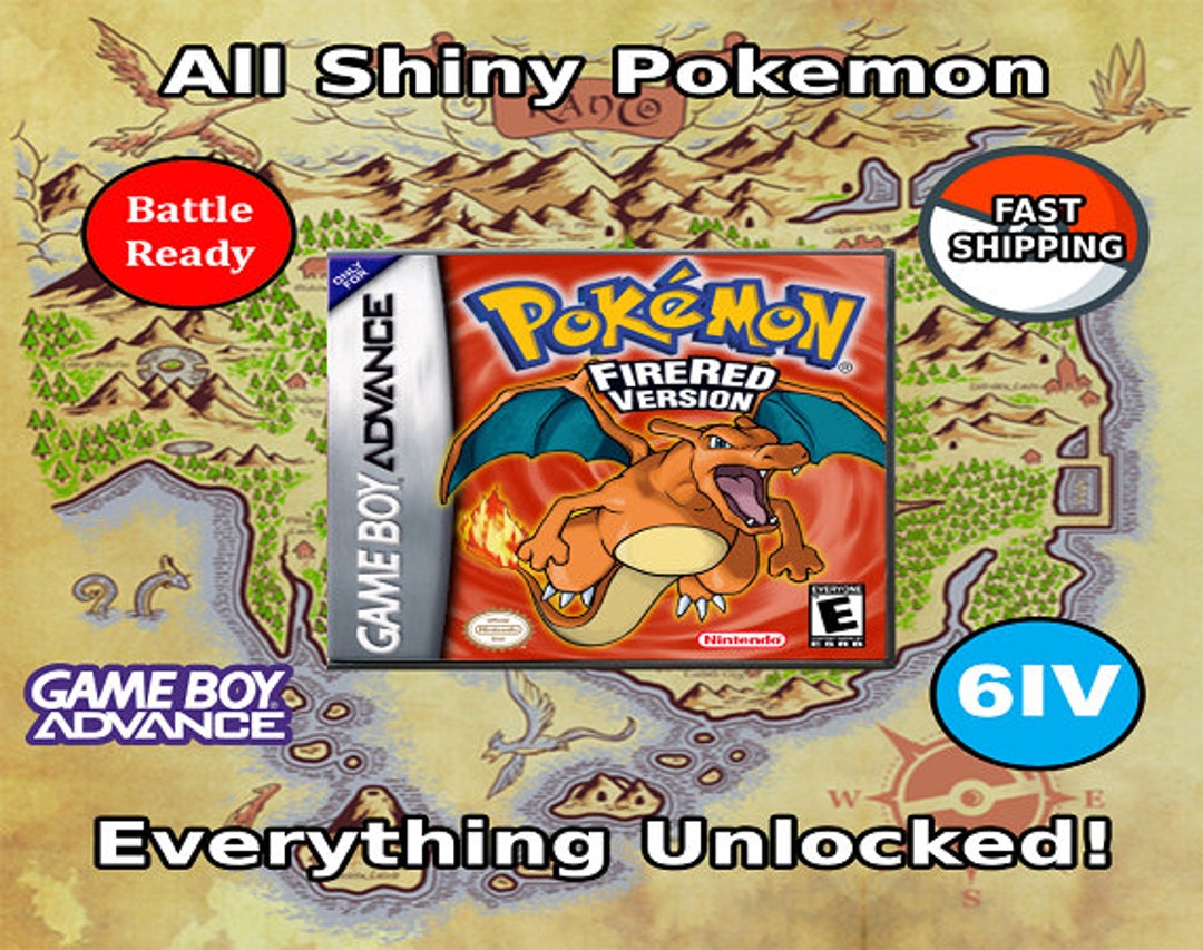 Pokemon Fire Red Enhanced All Shiny Pokemon & items