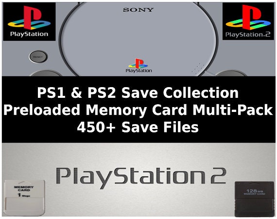 PS2 Memory Card 256MB For Sony PlayStation 2 Game Saves Pack High
