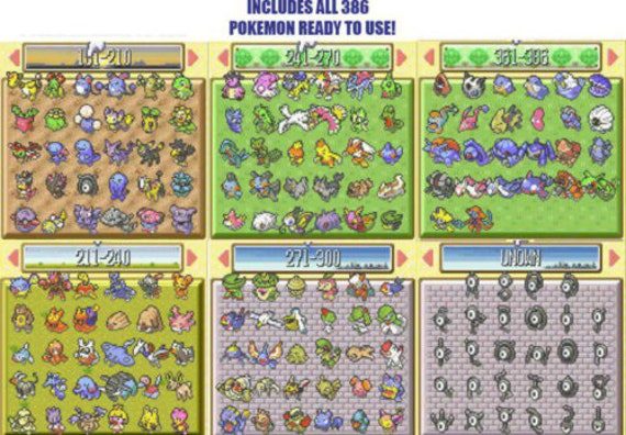 Pokemon Fire Red Enhanced All Shiny Pokemon & items