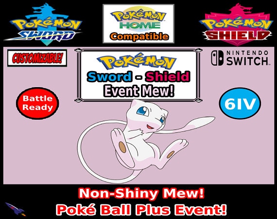 Poké Ball Plus Mew • Pokémon Let's Go, Pikachu! & Eevee!, Sword & Shie