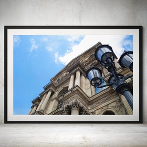 Louvre Museum Print – Paris Wall Art, Travel Photography, French Architecture, Iconic Paris Landmark, Paris Photography