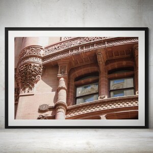 Chicago Rookery Building Brick & Stone Detail, Color Photograph Print - Chicago Photography, Architectural Art, Chicago Wall Decor