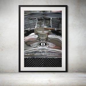 1929 4.5 Litre Blower Bentley Close-Up - Iconic Supercharged British Sports Car Photograph Print, British Classic Car Photography