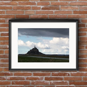 Mont Saint-Michel: Majestic Silhouette - French Photography, Normandy Digital Download, UNESCO World Heritage Site