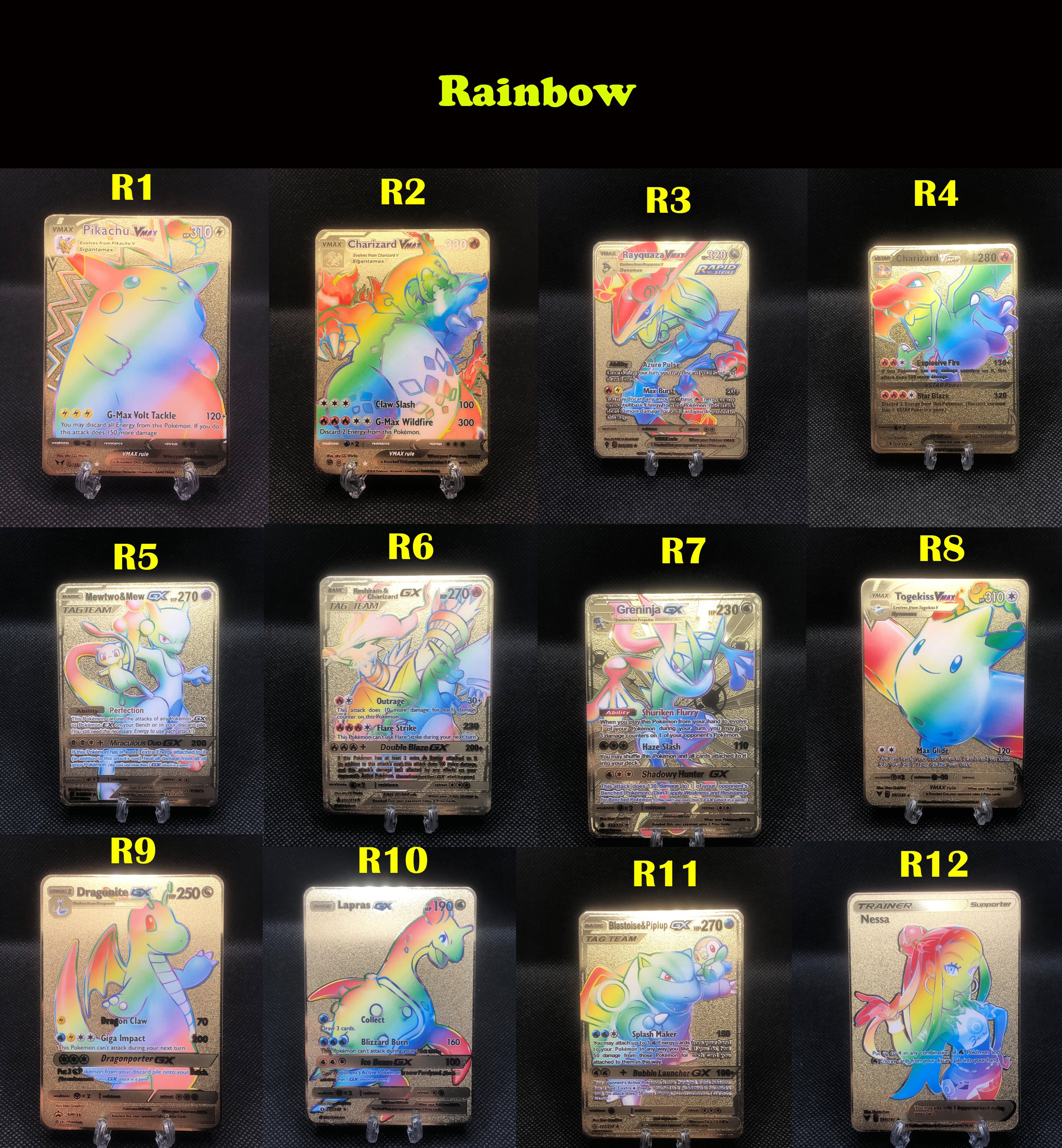 Pokemon Gold Plated Cards Worth Garagekera kaleidoscope-linear-necklace-k-kajoux-jewels-luxury-irish-craft