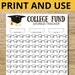 College Fund Savings Challenge Tracker, College Fund Saving Template ...