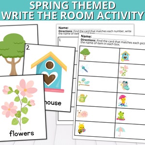 Spring Themed Write the Room Activity, Spring Writing Centers