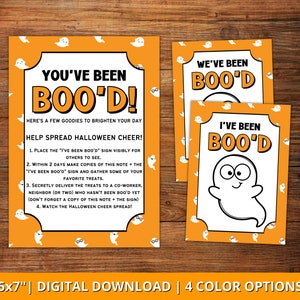 Youve Been Booed Printable, You&#39;ve been booed tag, We&#39;ve Been Boo&#39;d Sign, You&#39;ve Been Booed Office