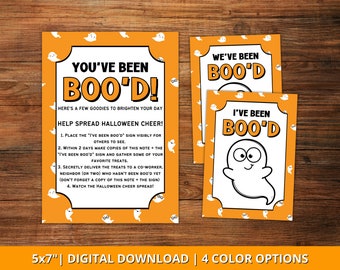 Youve Been Booed Printable, You've been booed tag, We've Been Boo'd Sign, You've Been Booed Office