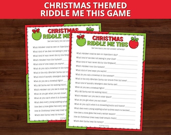 Christmas Riddles, Christmas Trivia Game, Office Party Games