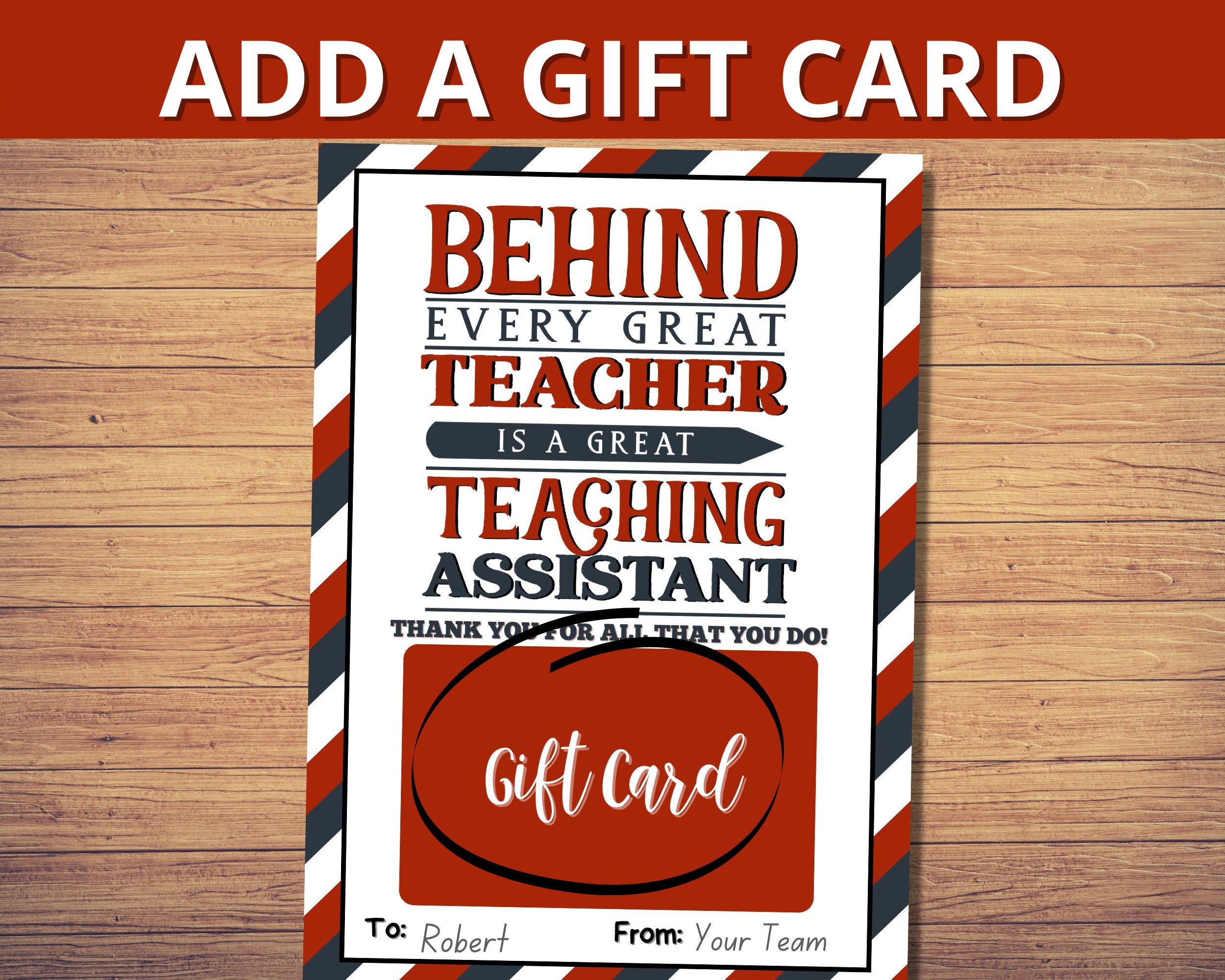 Paraprofessional Appreciation Week Gift Card Holder Printable Etsy