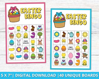 Easter Bingo Game, Easter Classroom Bingo, Easter Activity for Kids