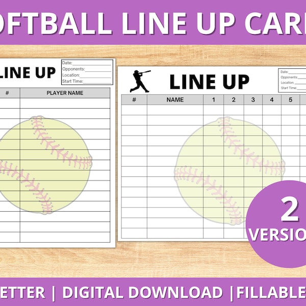 Printable Softball Positions - Etsy