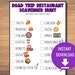 Road Trip Scavenger Hunt, Restaurant Scavenger Hunt Printable for Kids ...