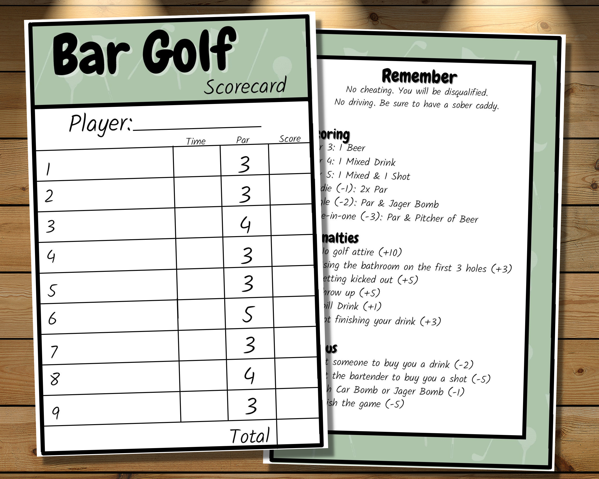 Custom Bar Golf Pub Golf Scorecard Bar Golf And Pub Golf Printable custom-bar-golf-pub-golf-scorecard-bar-golf-and-pub-golf-printable