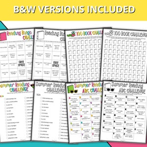 Summer Reading Challenge for Kids, Reading Printable Activities ...