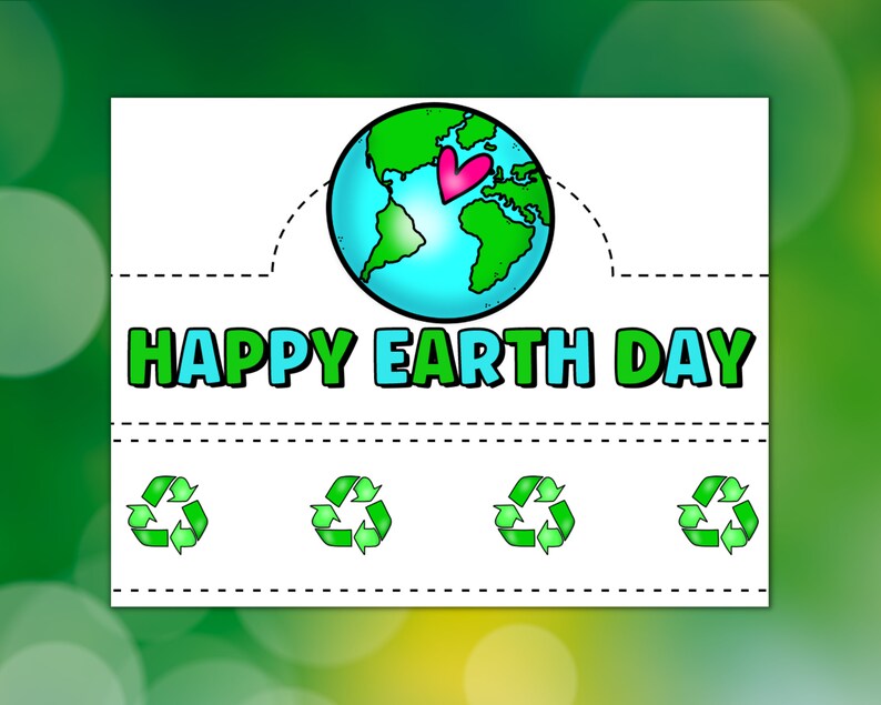 Earth Day Paper Crown Activity, Printable Earth Day Headband for Kids ...