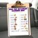 Road Trip Scavenger Hunt, Restaurant Scavenger Hunt Printable for Kids ...