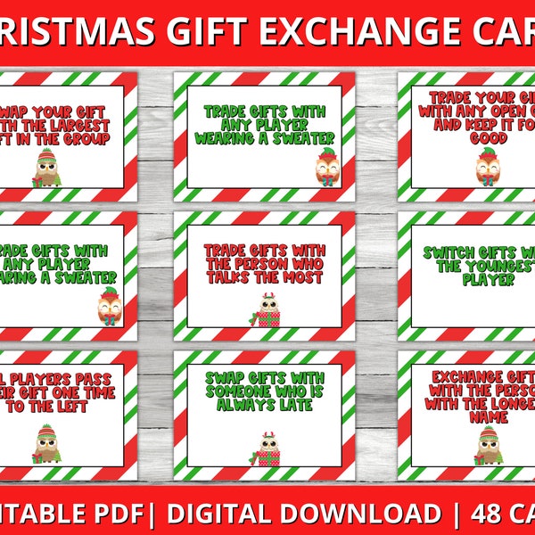Christmas Gift Exchange Game - Etsy