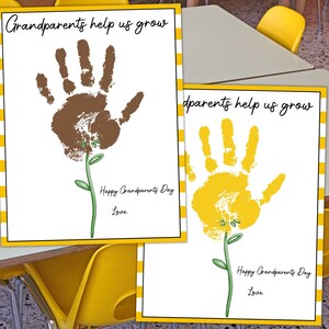 Grandparents Day Handprint Art, Grandparents Day Keepsake, Daycare ...
