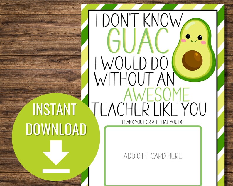 Teacher Appreciation Week Gift Card Holder Daycare Teacher Etsy