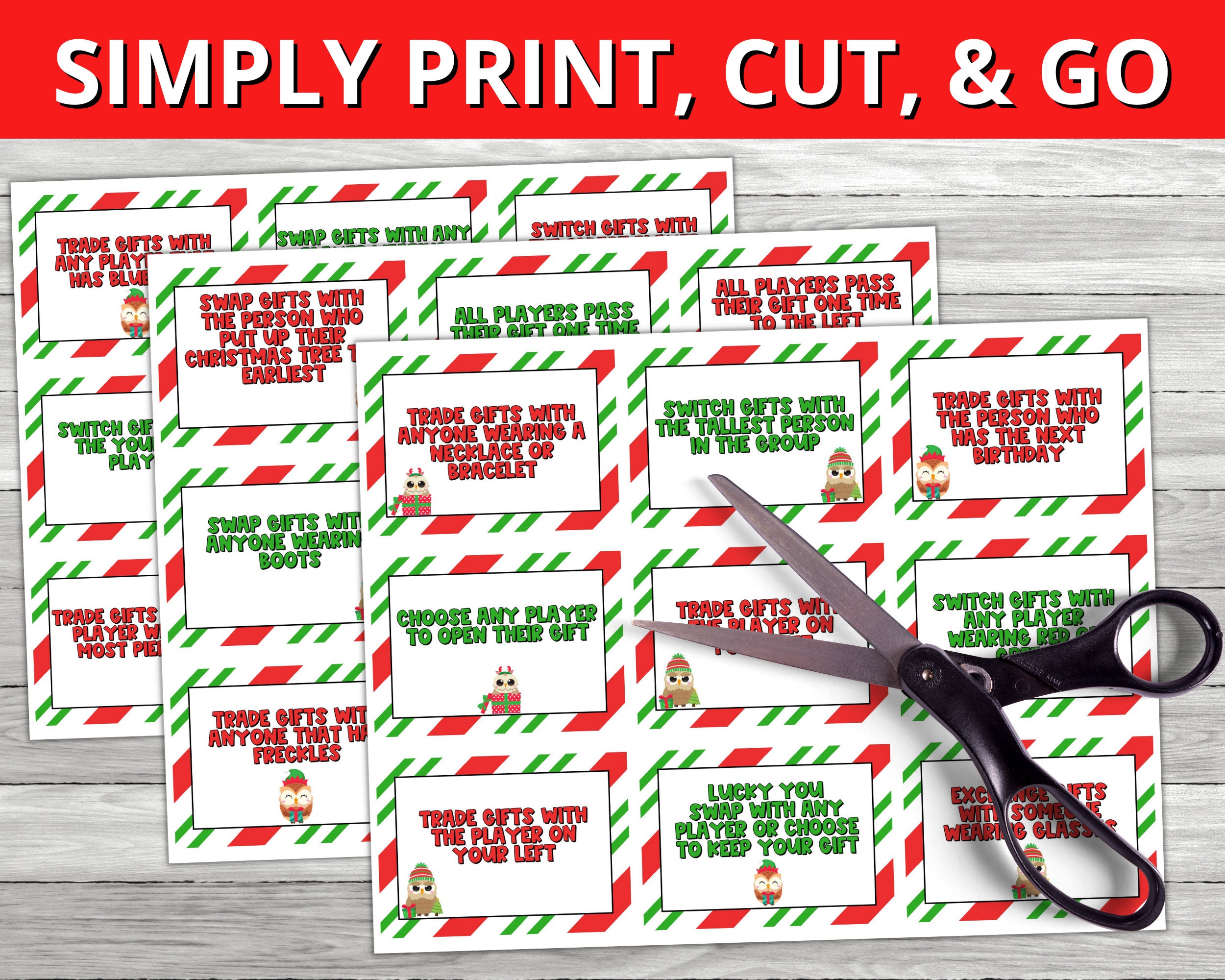 Christmas Gift Exchange Game Yankee Swap White Elephant Gift - Etsy