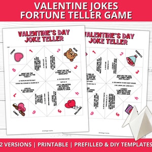 Valentine Joke Teller, Valentine Cootie Catcher Printable