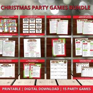 Holiday Party Games for Large Groups, Christmas Party Game Bundle, Office Holiday Party Game, Holiday Party Games, Christmas Trivia