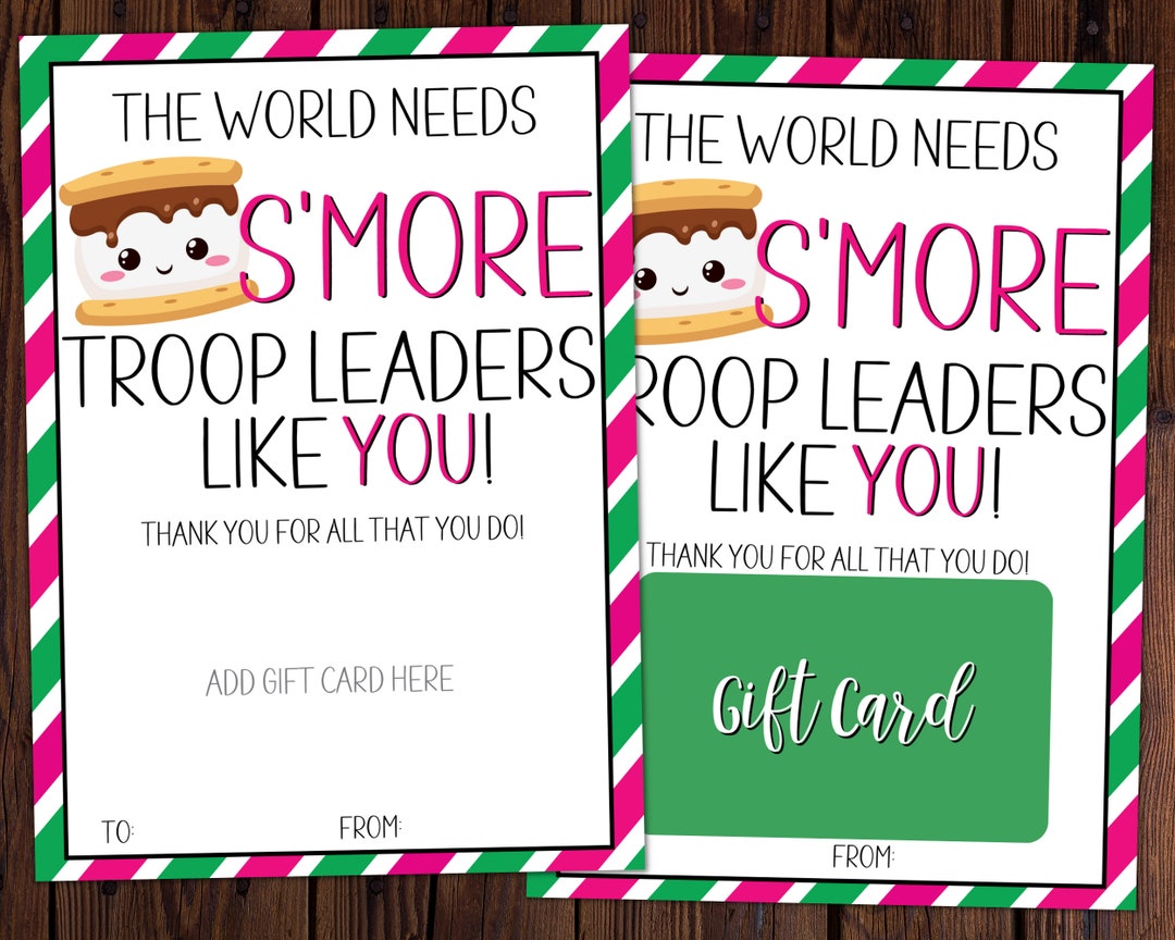 Girl Scout Troop Leader Appreciation Day Gift Card Holder
