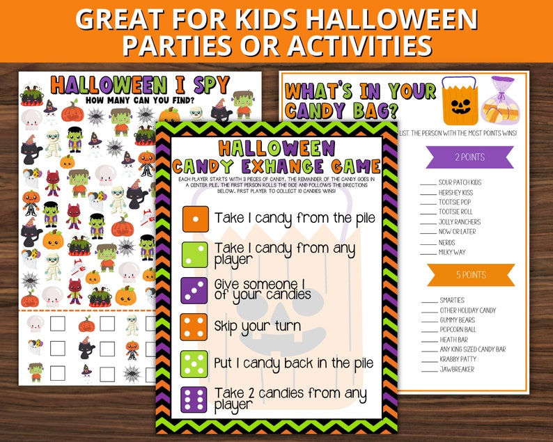 Halloween Printable Activities for Kids Halloween Scavenger - Etsy