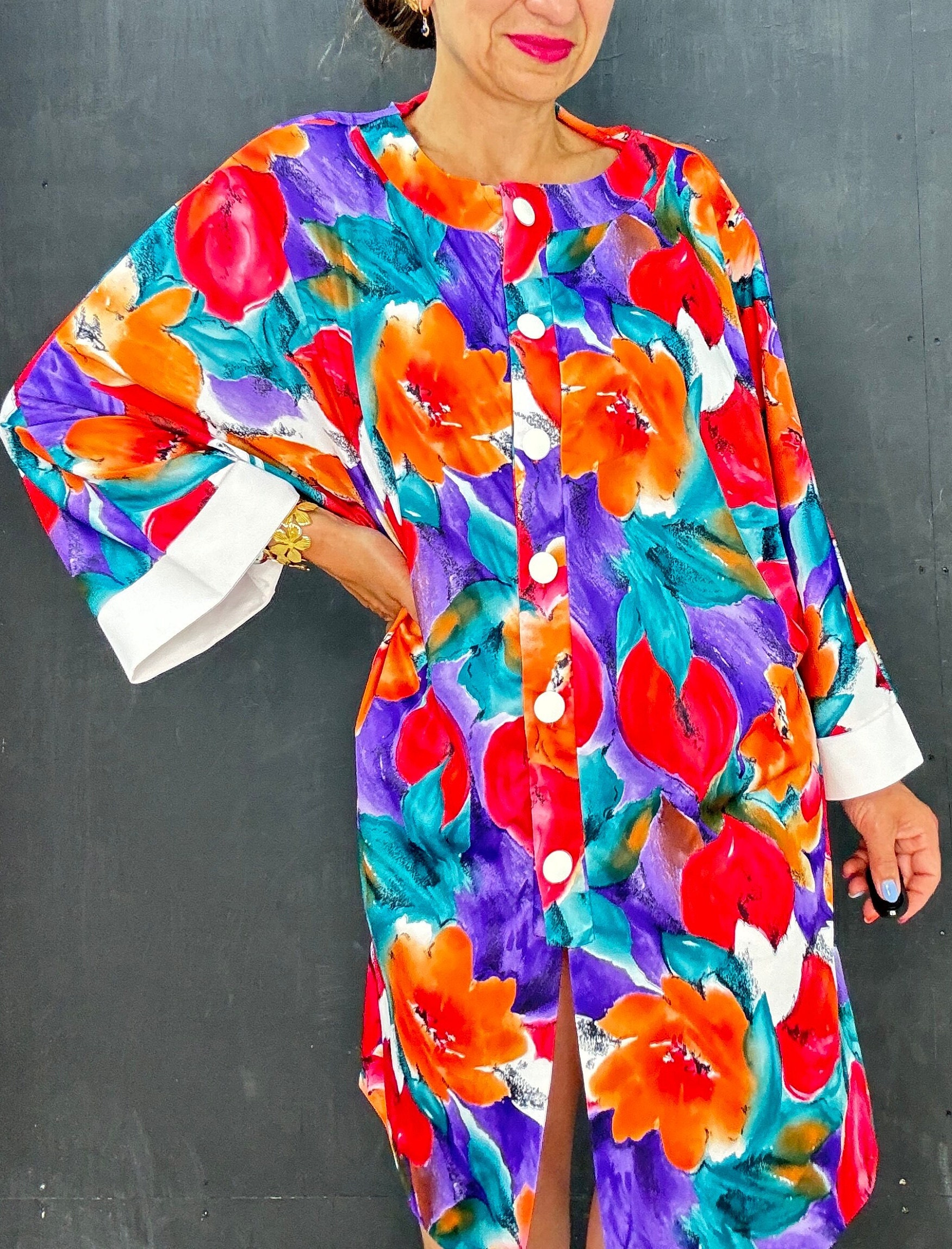 Vintage 80's made in USA colorful loose blouse tunic Vintage 80's made in USA colorful loose blouse tunic