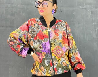 Vintage 80's CASUAL ISLE Bomber jackets colorful