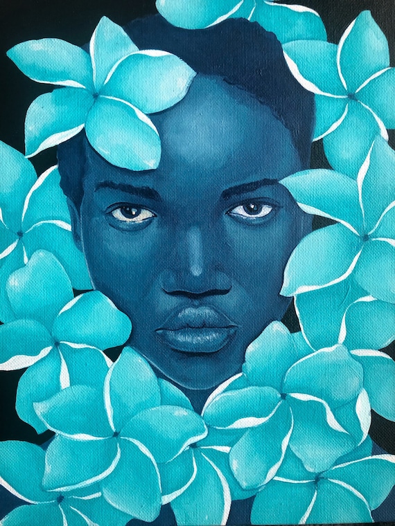 Plumeria (blue hue)