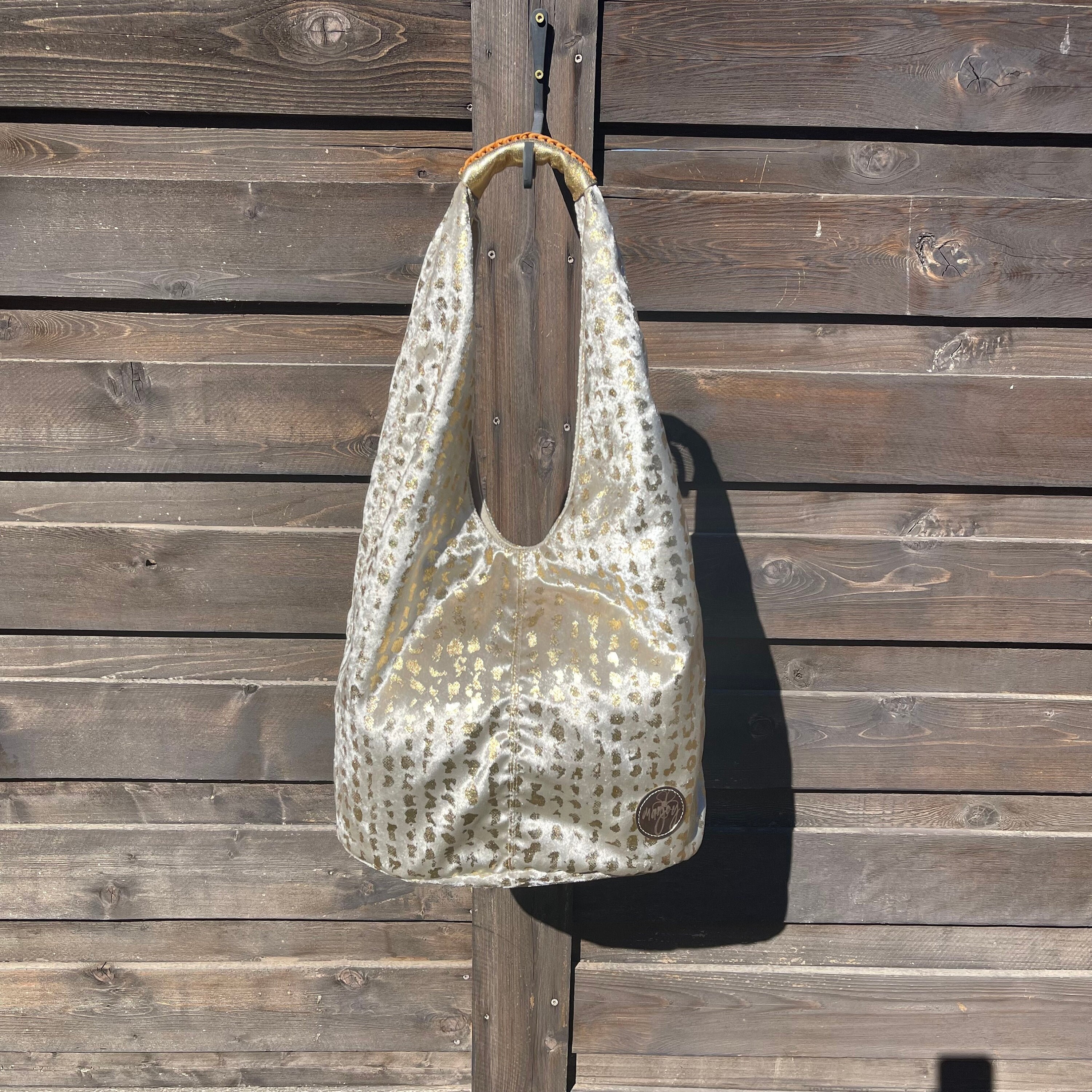 Moda Luxe Josie Weave Embellished Crossbody Hobo Bag