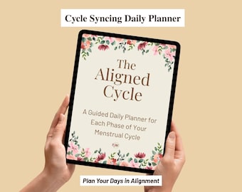 Cycle Syncing Daily Planner | Women's Wellness (Digital & Printable PDF)