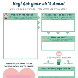 Daily To Do Planner | Printable To Do List | Digital Download