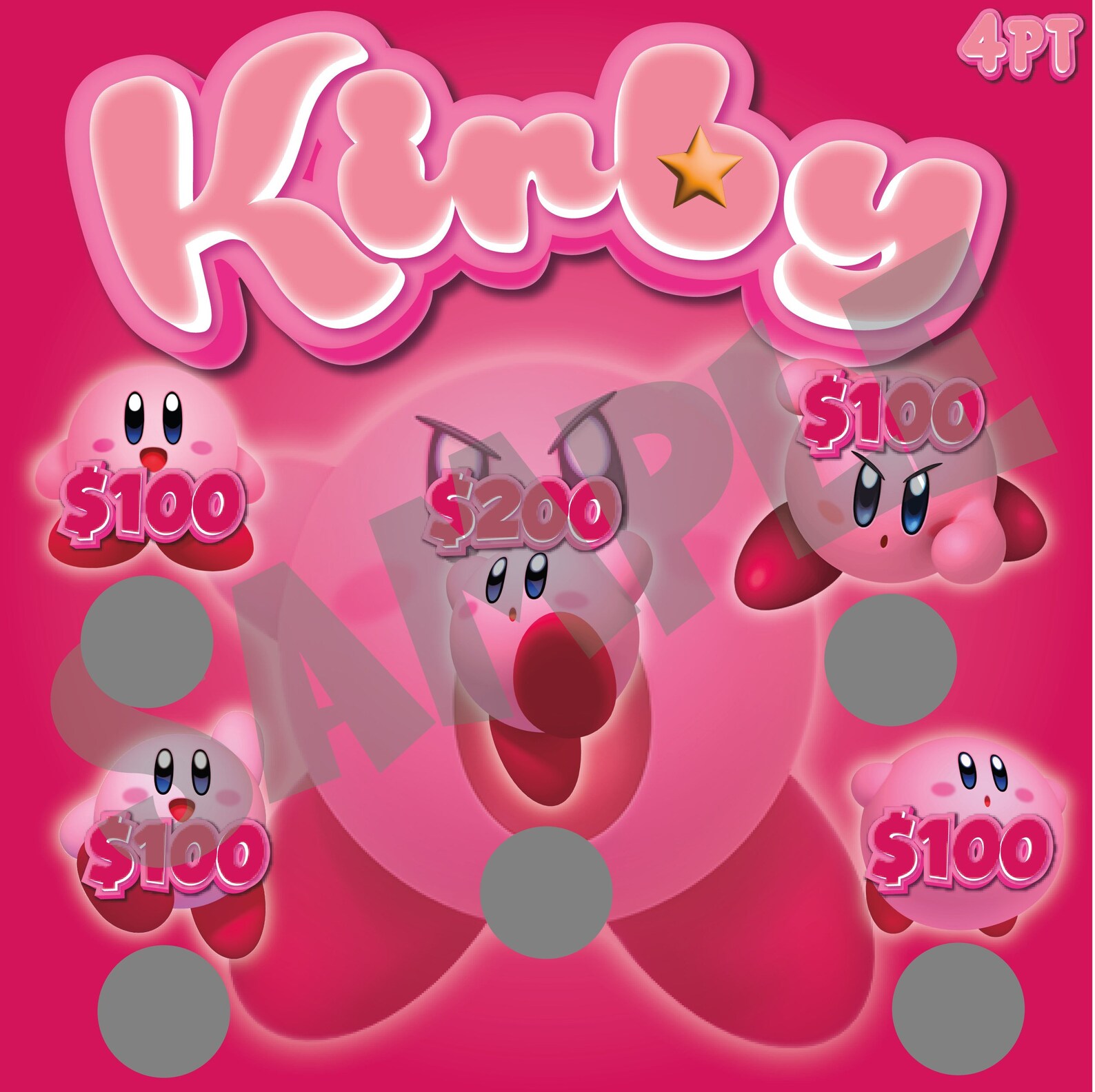 Kirby Scratch off Bingo Etsy Australia