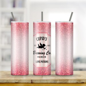 Cupid Brewing Company Valentines Day 20 oz Metal Sublimation Tumbler