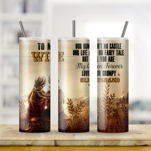 To My Wife Grumpy 20oz Metal Sublimation Tumbler