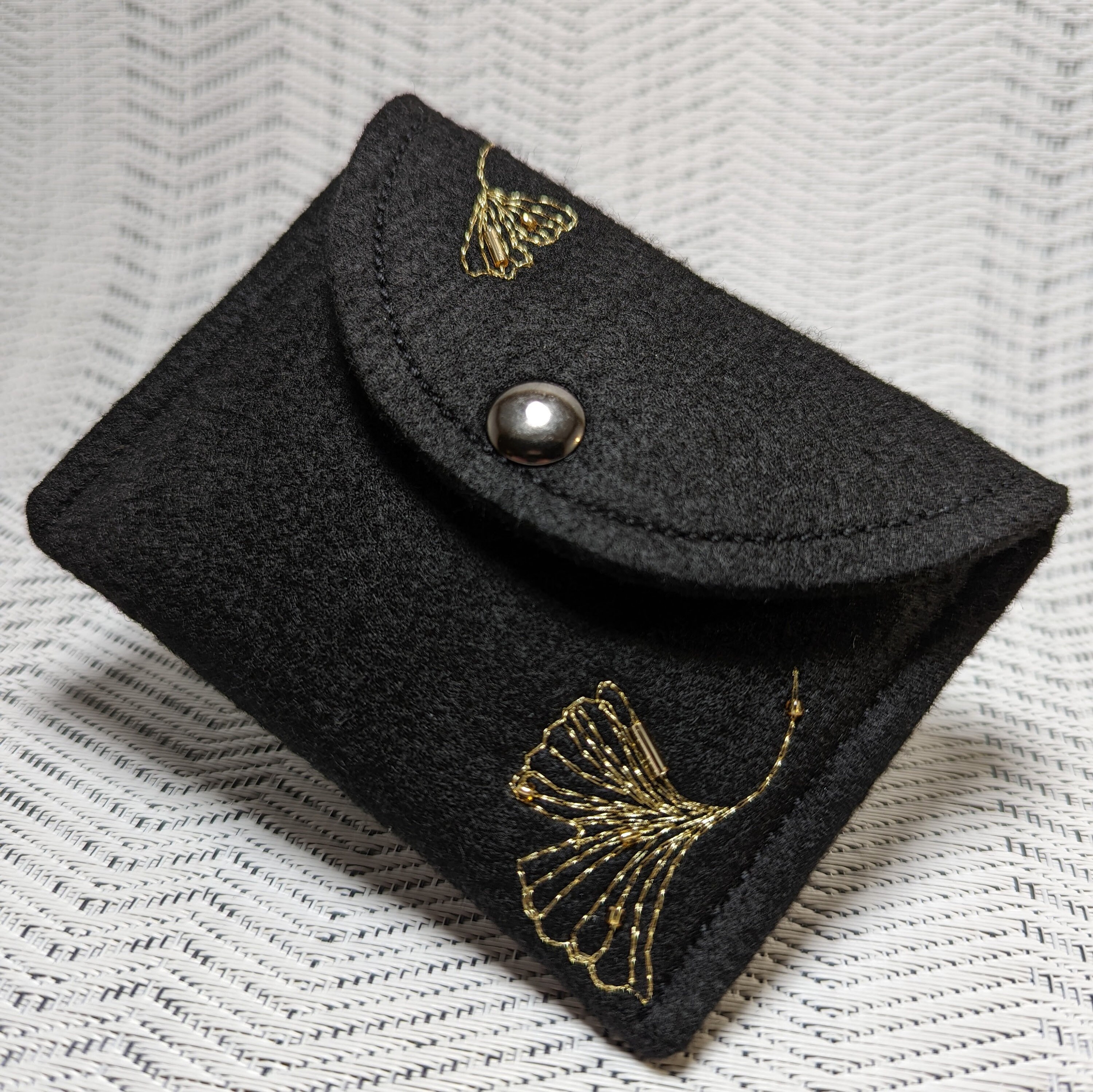 Ginkgo Leather Wristlet Pouch - Gifts & Collectibles - Fairy Glen
