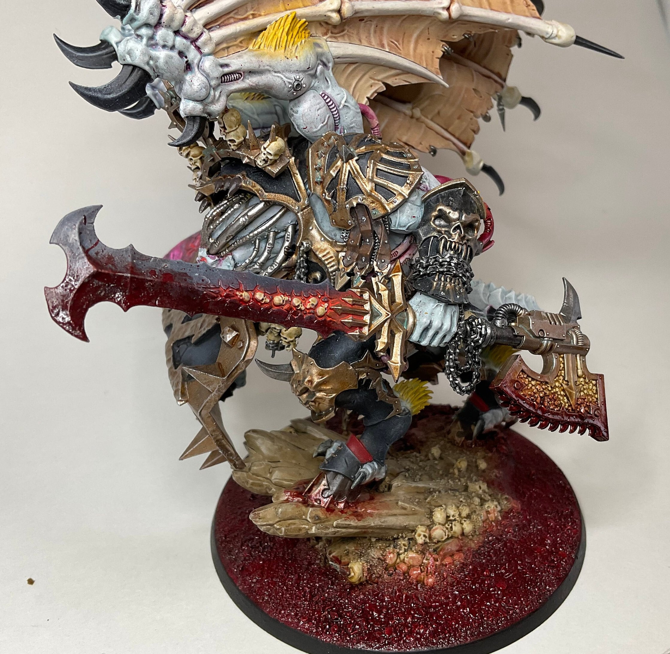 Warhammer 40k - Angron Primarkh Khorne - Figurine Peinte Pro - World Eaters