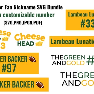 Packer Fan SVG bundle, Cheeseheads and Packer Backers Design Bundle