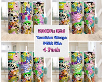 2000&#39;s Kid PNG, cartoon png, retro png, Sponge Bob tumbler, Cartoon Tumbler 20oz, teacher tumbler wrap, Sublimation Tumbler, tumbler png
